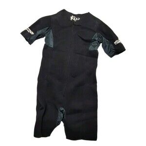 Kutting Weight Neoprene Sauna Suit Bodysuit Sweat Short Sleeve Mens Unisex L